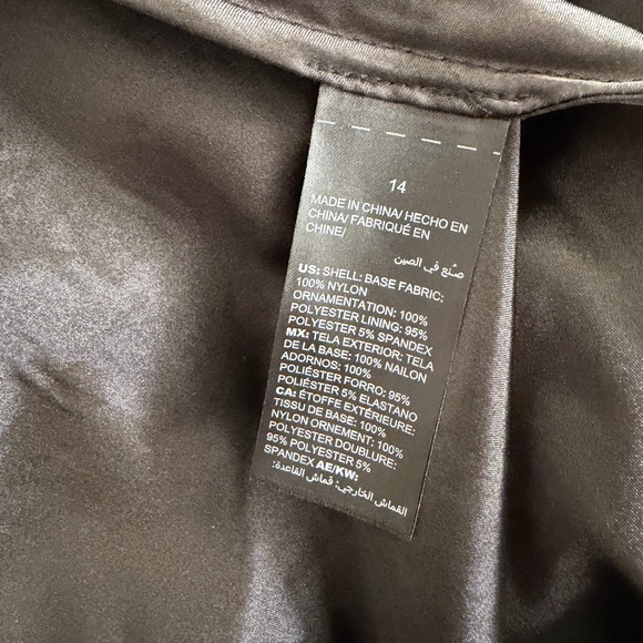 White House Black Market Black and Red Floral Dress - Picture 11 of 12